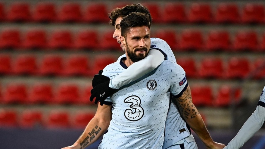 "Siêu dự bị" Giroud đưa Chelsea vào vòng 1/8 Champions League 