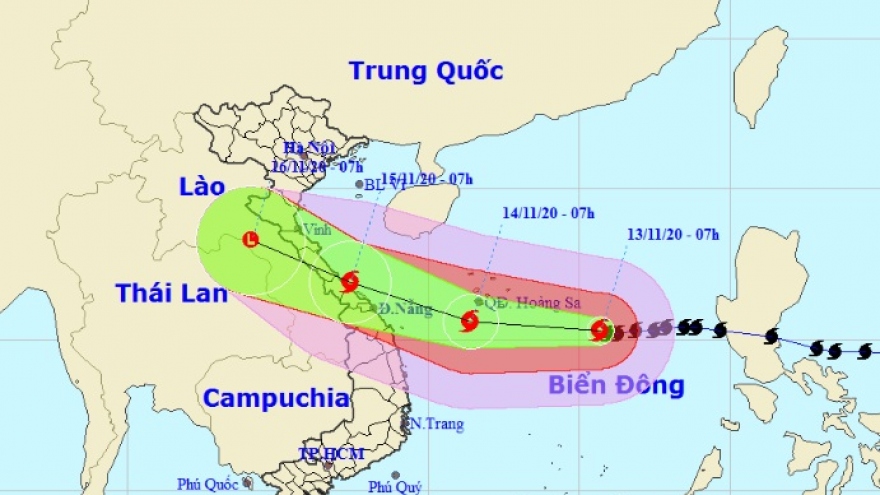 Lý giải nguyên nhân bão số 13 đổi hướng và di chuyển chậm trước khi vào đất liền