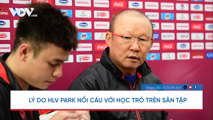 Lý do HLV Park Hang Seo "nổi cáu" với U22 Việt Nam trên sân tập