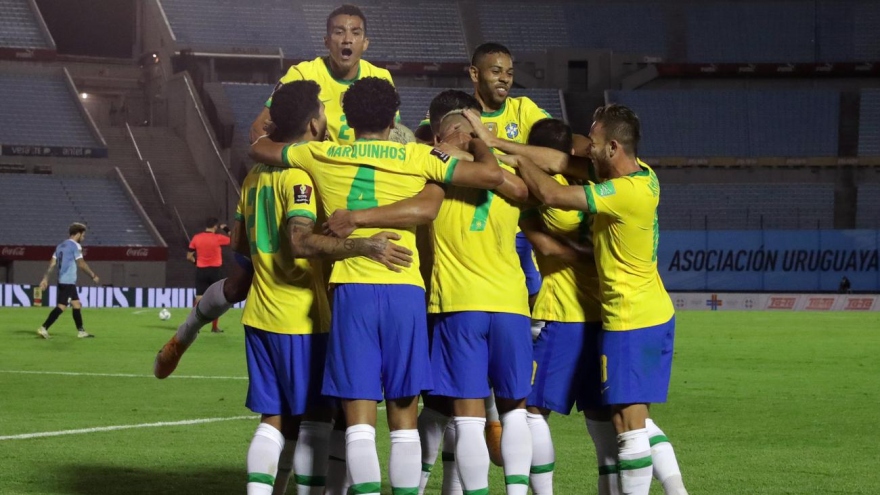 ĐT Brazil tiếp tục duy trì mạch toàn thắng ở vòng loại World Cup 2022
