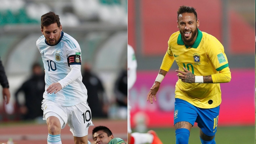 BXH vòng loại World Cup 2022 khu vực Nam Mỹ: Brazil toàn thắng, Argentina bất bại