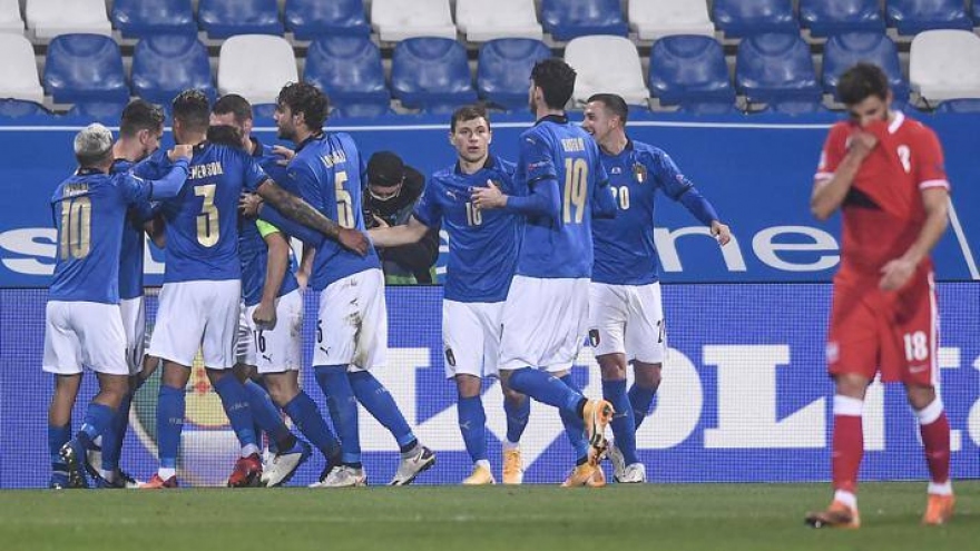 "Vô hiệu hóa" Lewandowski, Italy thắng dễ Ba Lan 