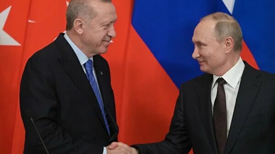 Tổng thống Nga V.Putin điện đàm với Tổng thống Thổ Nhĩ kỳ T.Erdogan