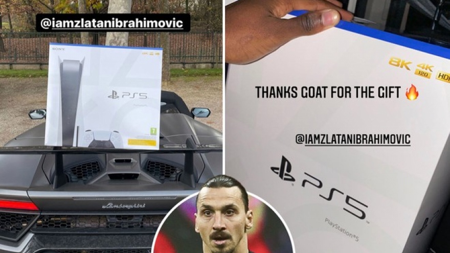 Máy PS5 vừa ra mắt, Ibrahimovic đã mua tặng hàng loạt đồng đội