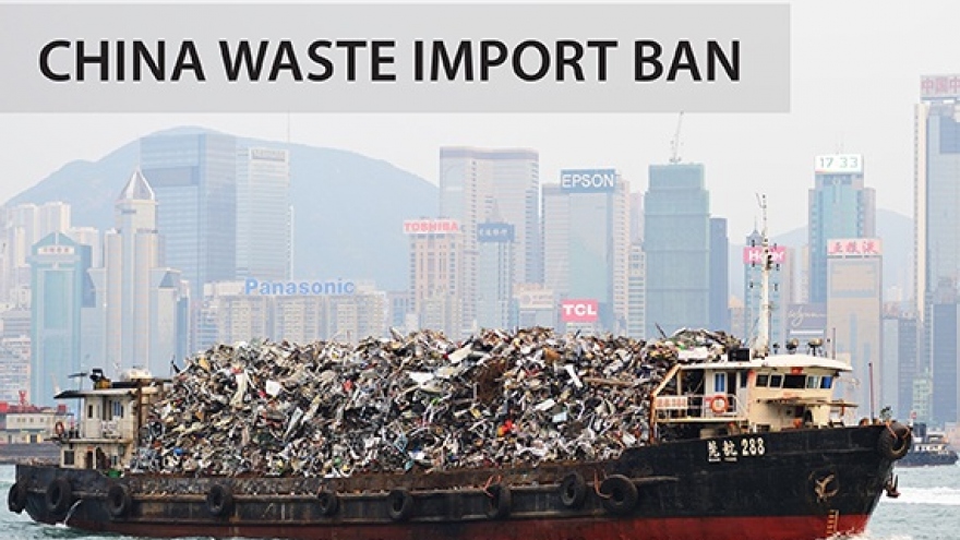 Trung Quốc sẽ cấm nhập tất cả các loại rác thải từ đầu năm 2021
