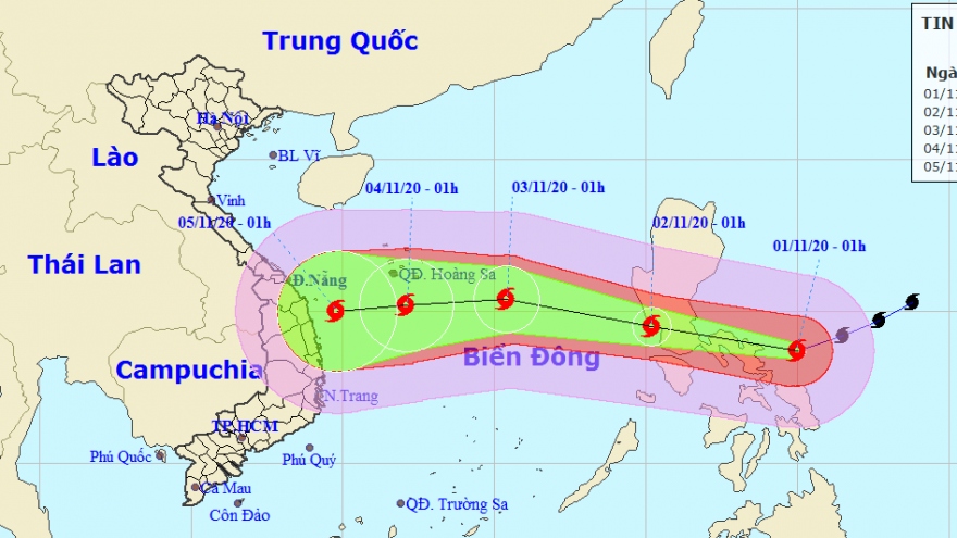Siêu bão Goni di chuyển nhanh, suy yếu khi vào Biển Đông