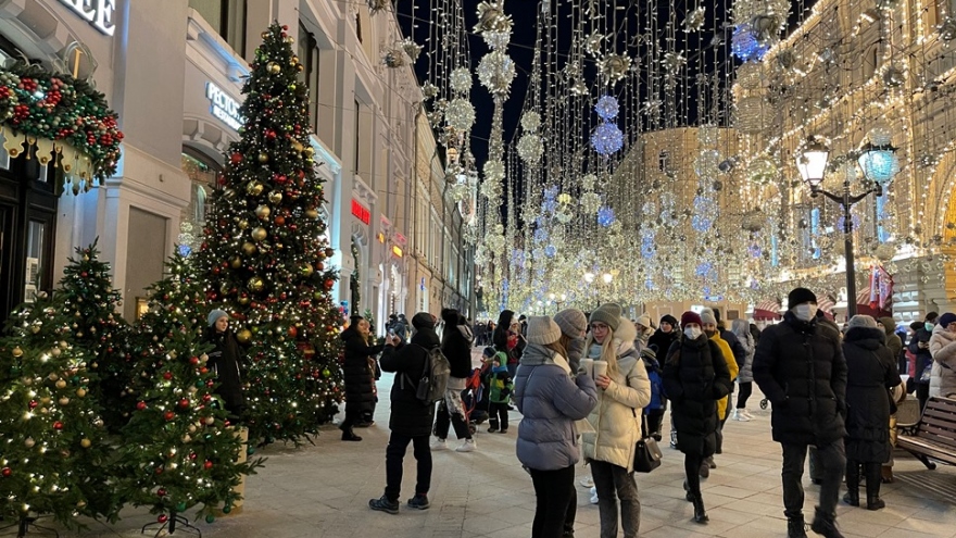 Moscow khuyến cáo người dân thận trong với Covid-19 vào dịp năm mới