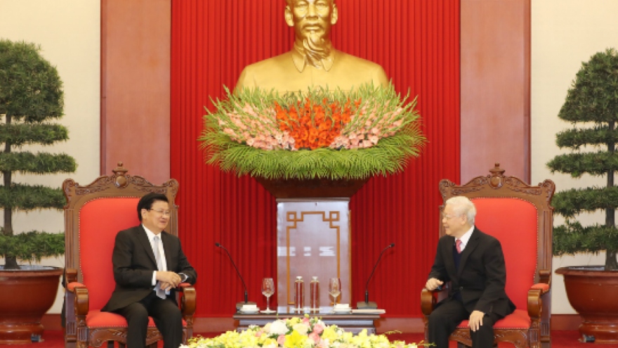 Party, State and NA leaders host visiting Lao PM