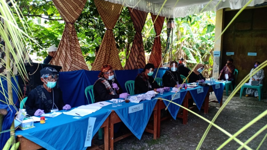 Bầu cử khu vực đặc biệt nhất lịch sử Indonesia trong đại dịch Covid-19