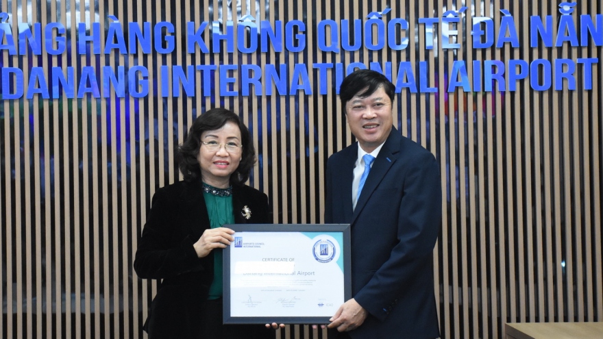 Cảng Hàng không quốc tế Đà Nẵng được cấp chứng nhận Kiểm chuẩn y tế sân bay