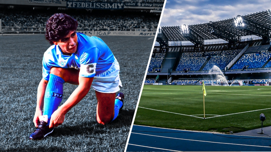 Napoli chính thức đổi tên sân nhà thành Diego Armando Maradona