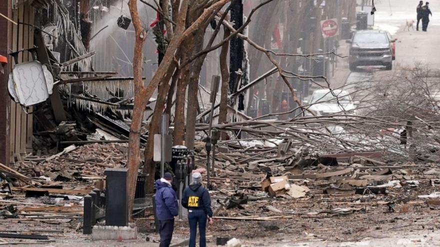 Nashville (Mỹ) ban hành lệnh giới nghiêm đến hết tuần sau vụ nổ kinh hoàng