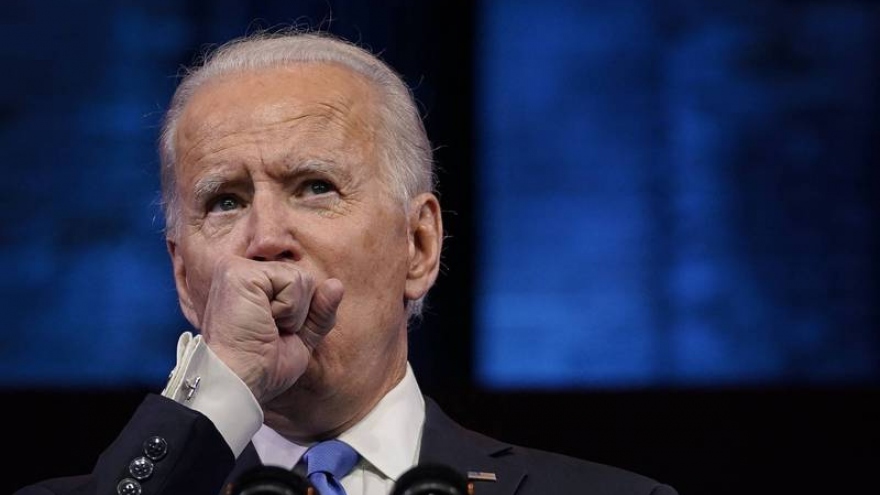 Ông Biden ho liên tục trong lúc phát biểu sau khi đắc cử Tổng thống Mỹ