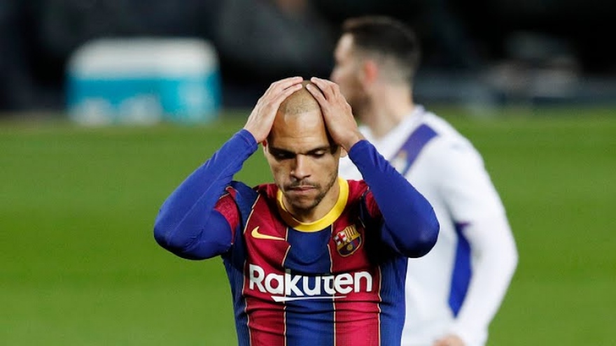 Messi vắng mặt, Barca nhọc nhằn giành 1 điểm trước Eibar