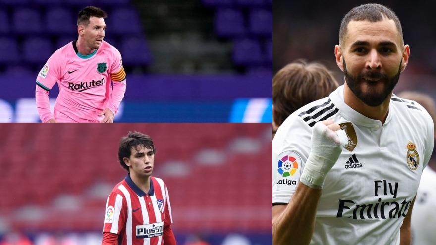 Cuộc đua “vua phá lưới” La Liga 2020/2021: Bezema vượt qua Messi