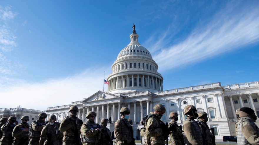 5.000 vệ binh quốc gia sẽ ở lại thủ đô Washington tới giữa tháng 3