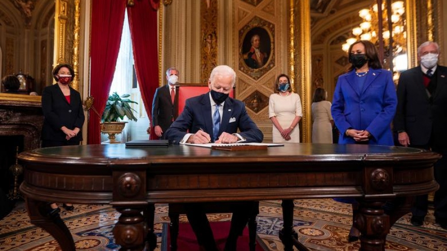 Lãnh đạo các nước chúc mừng tân Tổng thống Mỹ Biden sau lễ nhậm chức