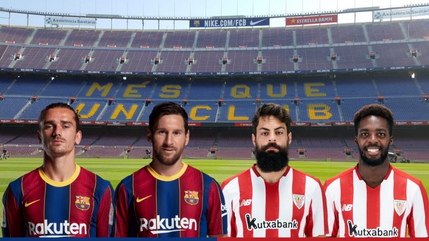 Dự đoán tỷ số, đội hình xuất phát trận Barca - Athletic Bilbao