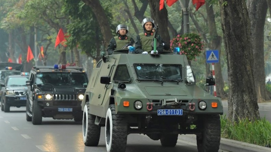 Công an Hà Nội ra quân với 100% quân số để bảo vệ Đại hội Đảng lần thứ XIII