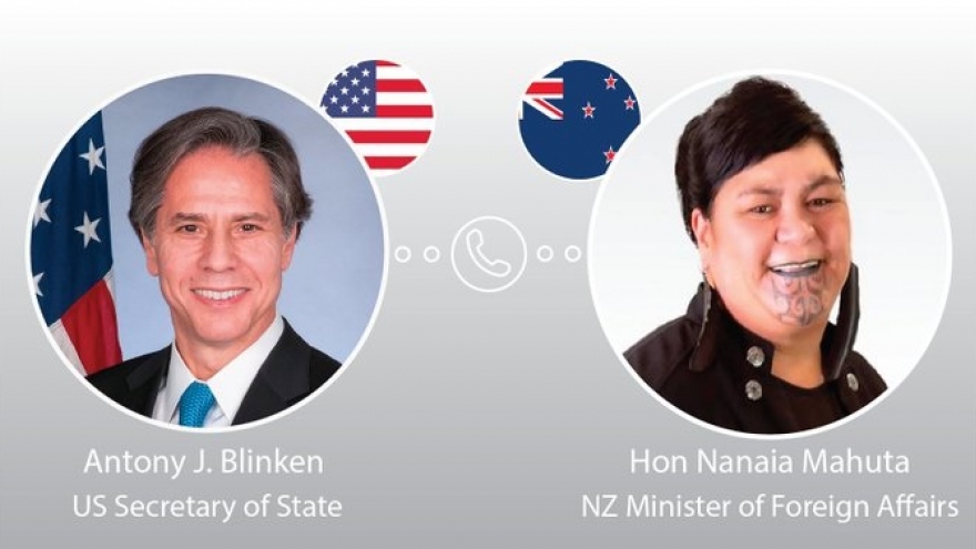 Mỹ và New Zealand cam kết thúc đẩy ổn định tại Ấn Độ Dương-Thái Bình Dương