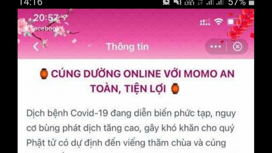 Cảnh giác chiêu trò mạo danh các chùa kêu gọi cúng dường online