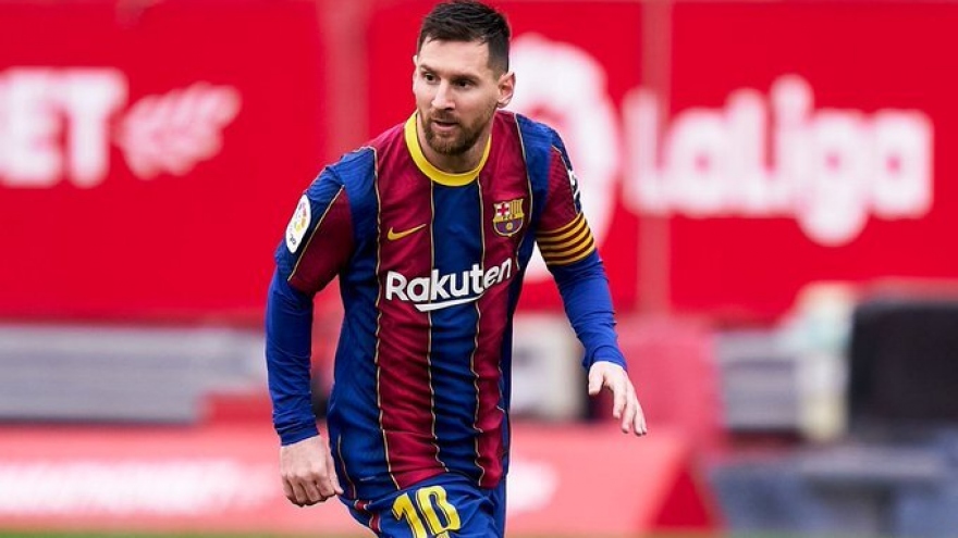 Messi giúp Barca đánh bại Sevilla, lên ngôi nhì bảng La Liga 