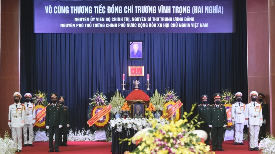 Ceremony held to pay last respect to former Deputy PM Truong Vinh Trong