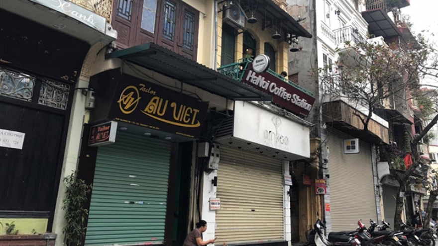 Businesses in Hanoi’s Old Quarter close due to COVID-19 fight