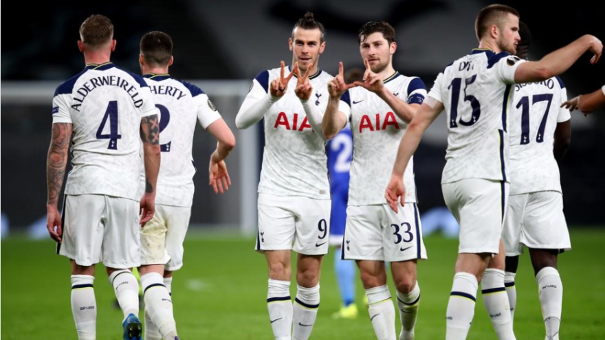 Bale và Alli tỏa sáng, Tottenham giành vé đầu tiên vào vòng 1/8 Europa League