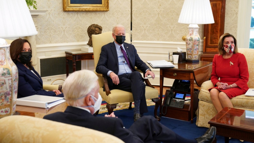 Tổng thống Biden kêu gọi Thượng viện Mỹ hành động nhanh chóng với gói cứu trợ Covid-19