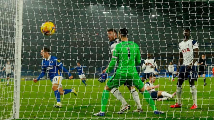 Gục ngã trước Brighton, Tottenham bỏ lỡ cơ hội áp sát top 4 Premier League