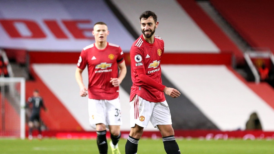 Bruno Fernandes cán mốc 30 bàn thắng cho MU