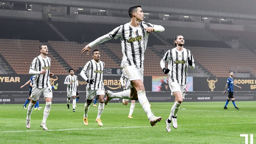 Cristiano Ronaldo lập cú đúp, Juventus lội ngược dòng thắng Inter Milan