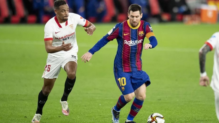 Messi im tiếng, Barca thua "đau" Sevilla ở bán kết Cúp Nhà vua