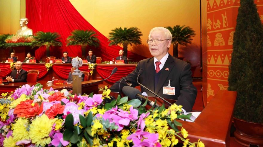 Tổng Bí thư Đảng Nhân dân Cách mạng Lào gửi điện chúc mừng Tổng Bí thư Nguyễn Phú Trọng