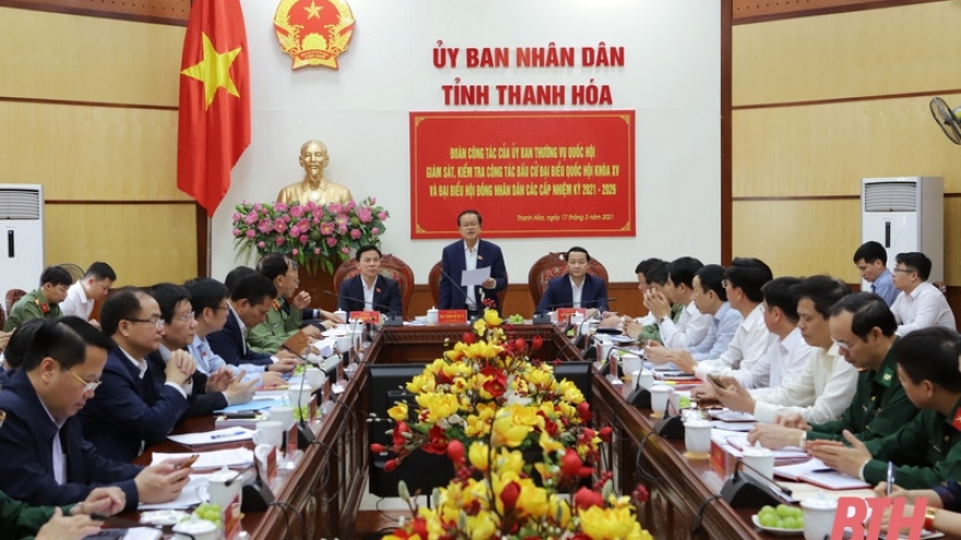 Phó Chủ tịch Quốc hội kiểm tra công tác bầu cử tại Thanh Hóa