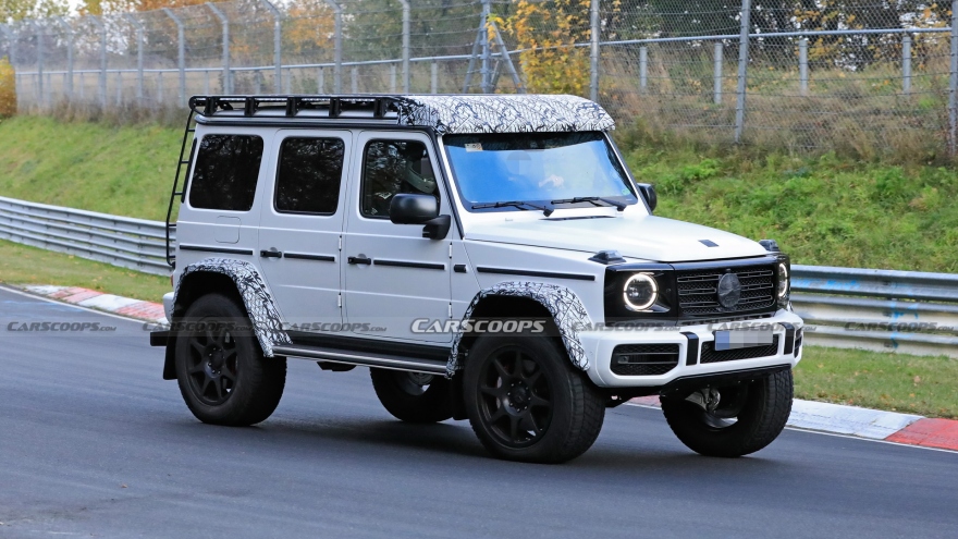 Mercedes-AMG G-Class 2022 bị lộ những hình ảnh mới nhất khi chạy thử