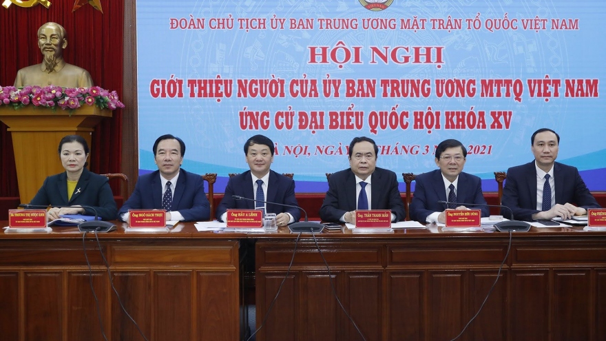 MTTQ Việt Nam giới thiệu 4 người ứng cử Đại biểu Quốc hội khóa XV