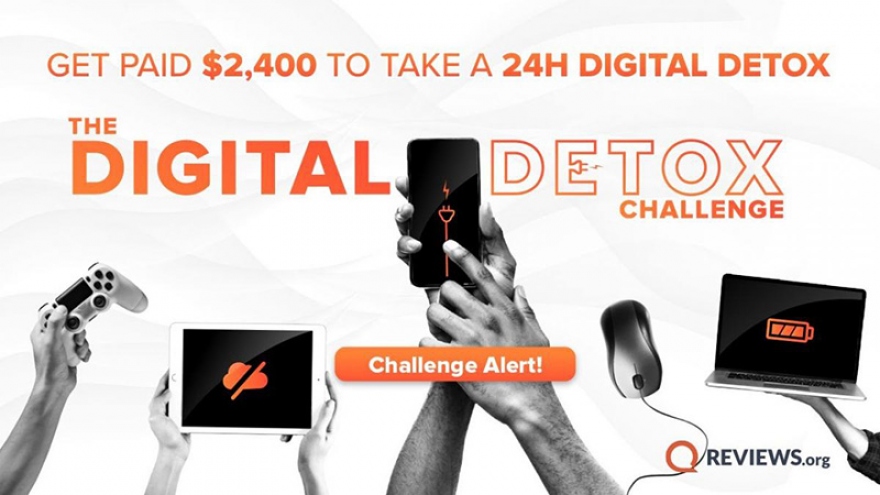 Thử thách kiếm 2.400 USD nếu tránh xa màn hình trong 24 giờ