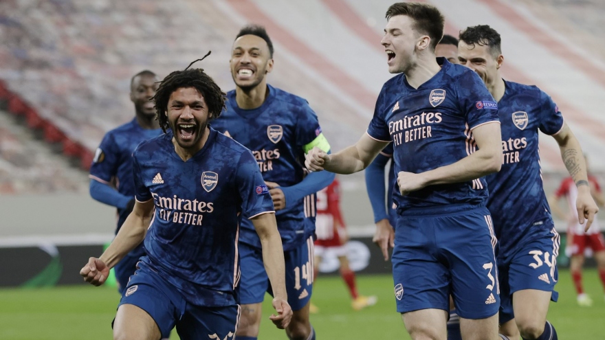 Hạ gục Olympiacos, Arsenal "đặt một chân" vào tứ kết Europa League 