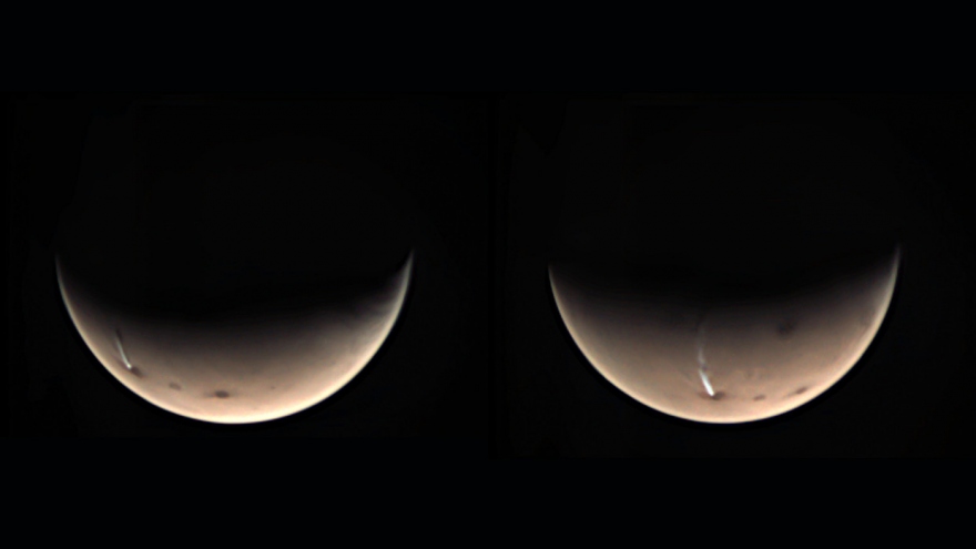 Sáng tỏ bí ẩn đám mây khổng lồ dài 1.800km trên sao Hỏa 