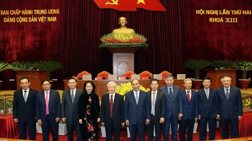 Party Central Committee adopts resolution of second plenum