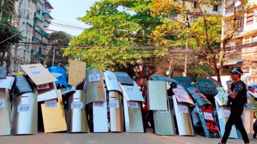 Myanmar ban bố thiết quân luật tại một số khu vực ở thành phố Yangon