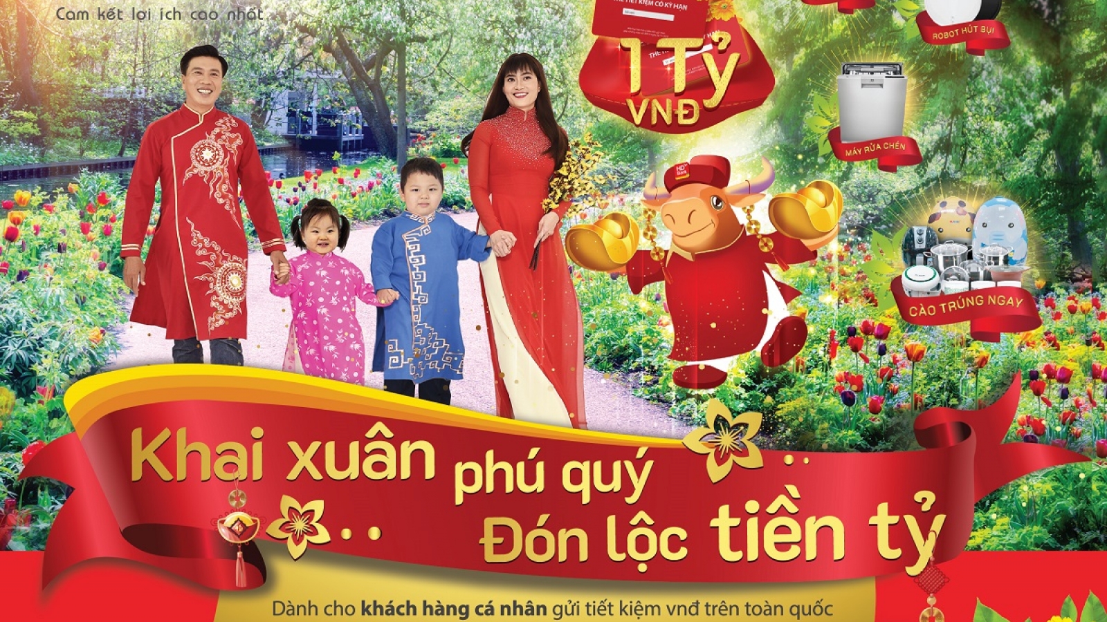 Gửi 10 triệu, đón lộc tiền tỷ từ HDBank