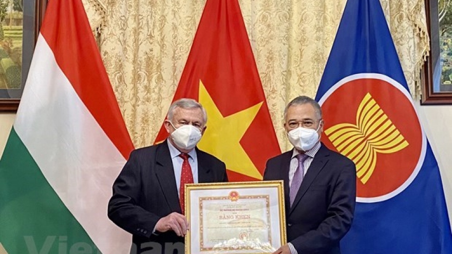 Hungary-Vietnam Friendship Association leaders honoured