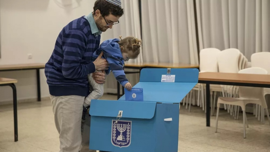 Cử tri Israel bỏ phiếu bầu cử Quốc hội lần thứ 4 trong chưa đầy 2 năm