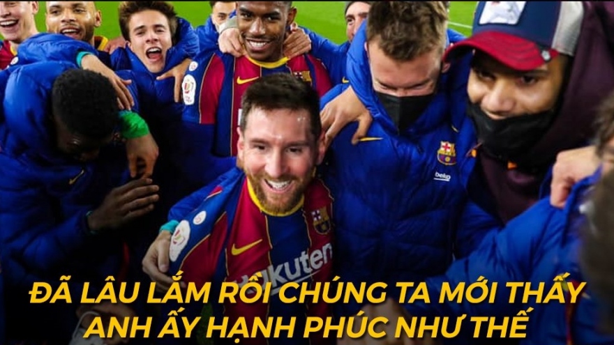 Biếm họa 24h: Lionel Messi tìm lại nụ cười ở Barca