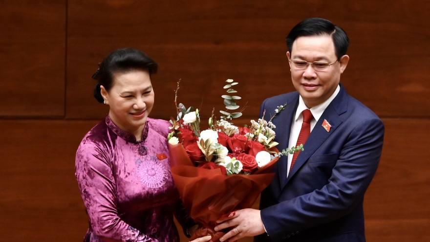 Toàn cảnh Chủ tịch Quốc hội Vương Đình Huệ tuyên thệ nhậm chức và điều hành phiên họp