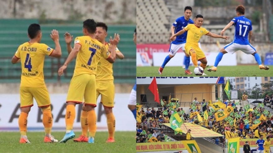 Xuân Mạnh kiến tạo, Bruno ghi bàn, SLNA thắng trận đầu tiên ở V-League 2021