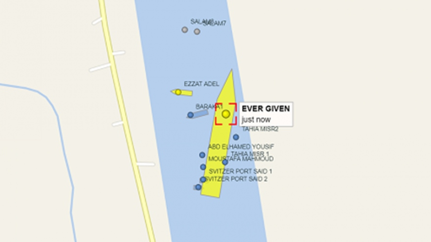 Tàu Ever Given mắc kẹt ở Suez: Xem xét giảm giá cho tàu bị ảnh hưởng